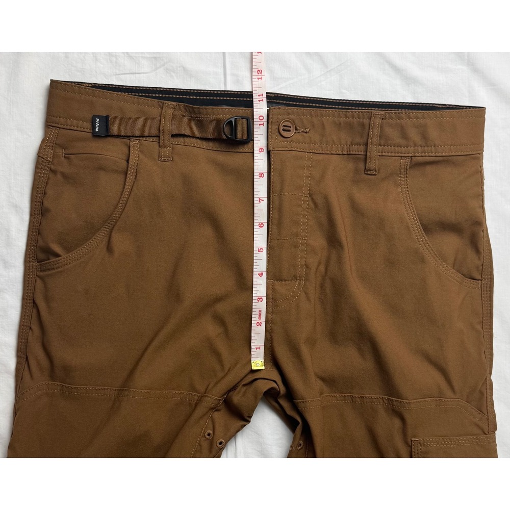 Prana Zion Slim Fit Mens 34x34 Brown Hiking Cargo Pants Stretch Outdoor - Picture 9 of 16